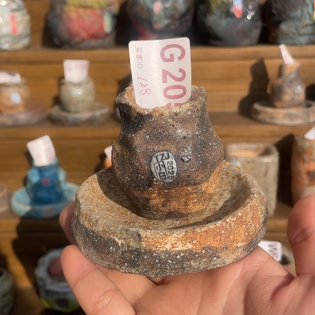 坛子姐花盆 新品匣钵土一套 盆内口3