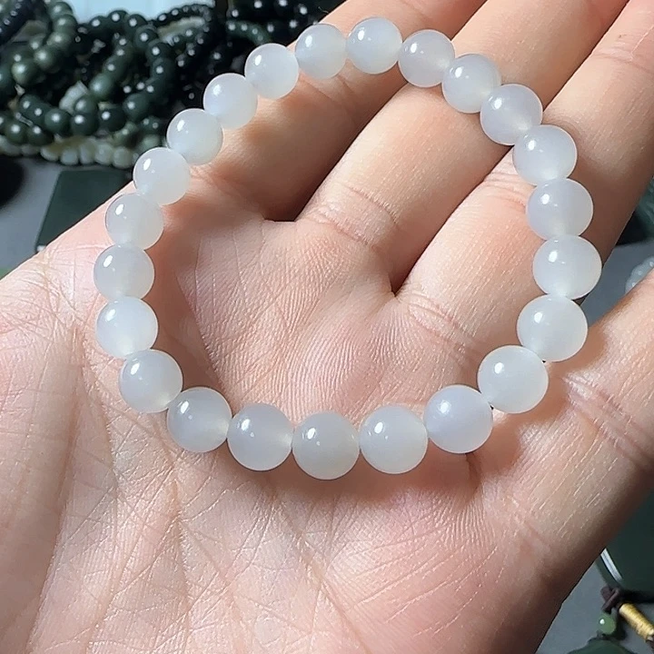 未镶嵌手串和田玉（白玉）