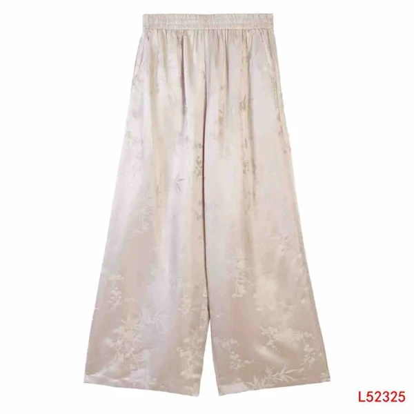 佳  新中式风 100桑蚕丝   52325  【踏雪寻梅】裤子