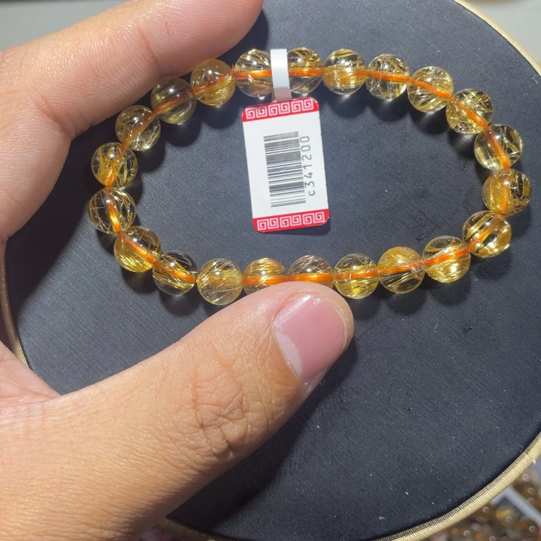 烟晶未镶嵌手链钛晶