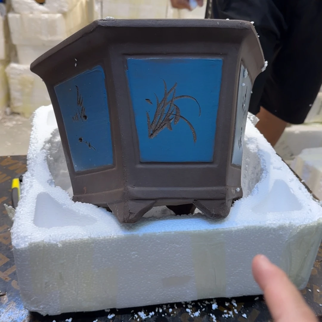 紫砂花盆口径27.17口径