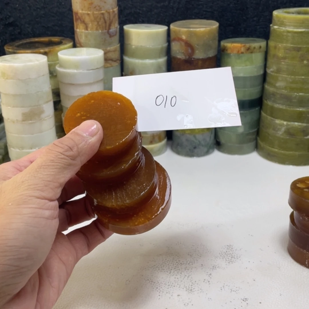 【闪购商品】蛇纹石玉珠宝半成品未镶嵌干**菜