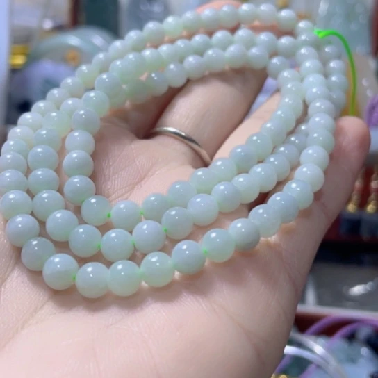 翡翠未镶嵌颈饰项链串串翡翠