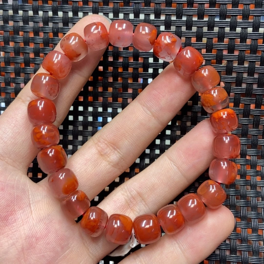 南红玛瑙未镶嵌手串9+’mm