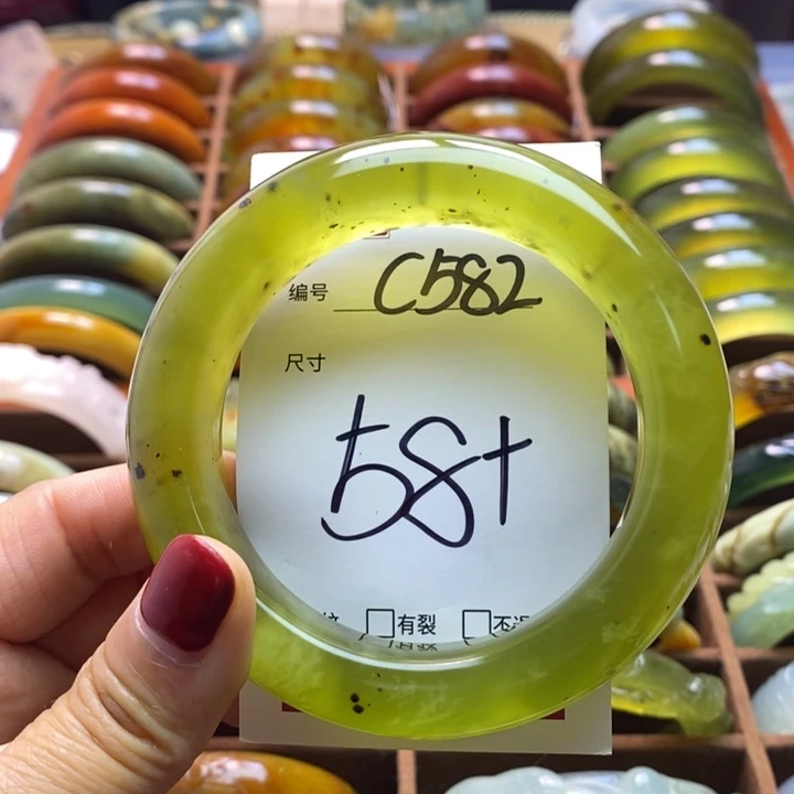 蛇纹石玉手链未镶嵌