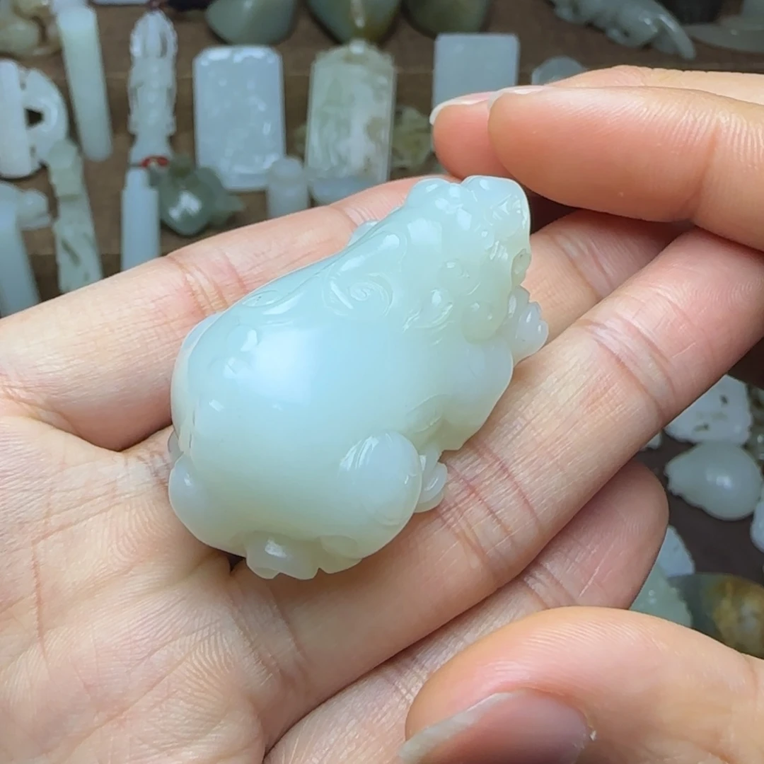 和田玉挂件未镶嵌゛****步