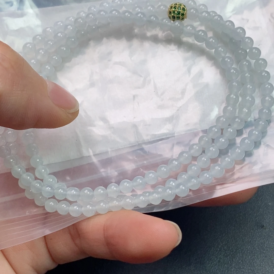 定制翡翠未镶嵌红****9翡翠定制手链