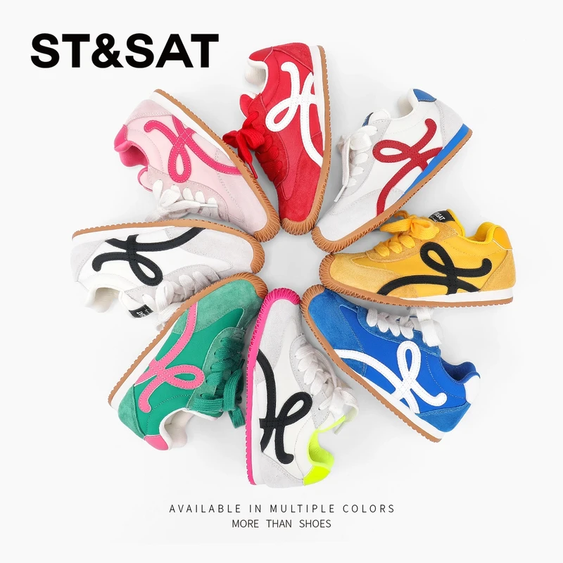 星期六软底德训鞋2025秋季新款男女童防滑透气运动鞋时尚休闲鞋