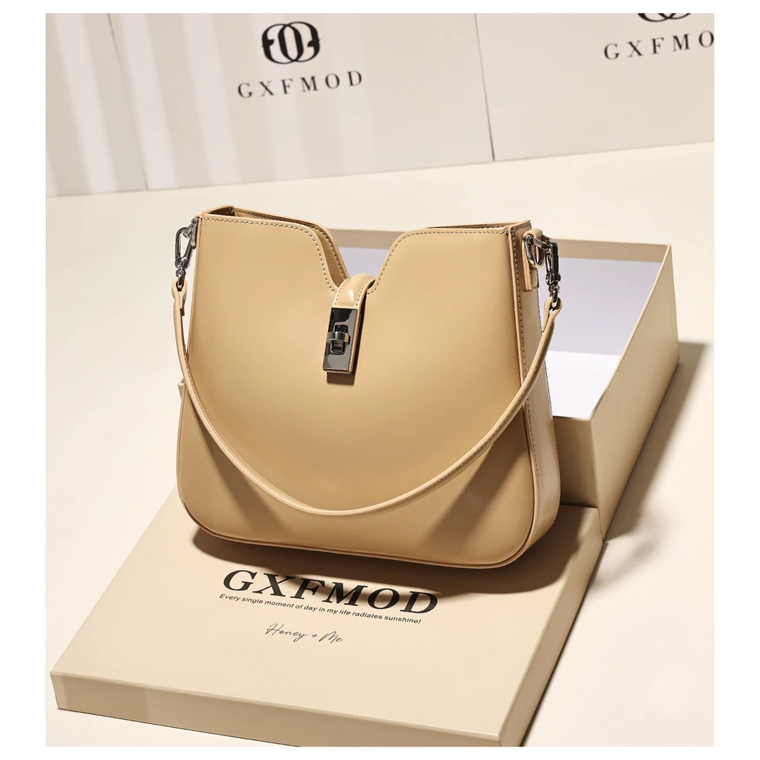 GXFMOD2025夏季新款真皮高级感时尚腋下包女小众百搭单肩斜挎包包