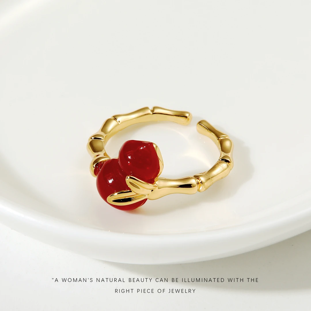 铜合金戒指 【竹节福禄】时尚百搭戒指A645