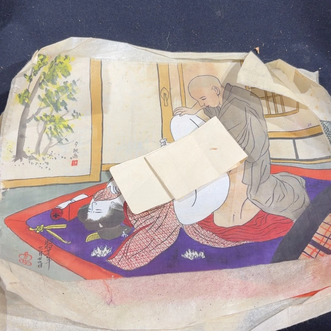 丙烯画卷轴绢本绢本320