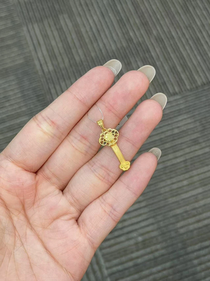 足金999 如意吊坠