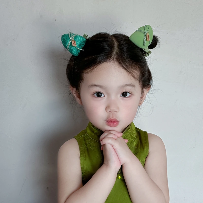 端午节儿童粽子发箍女童发夹头饰宝宝可爱流苏头箍小女孩发卡发饰