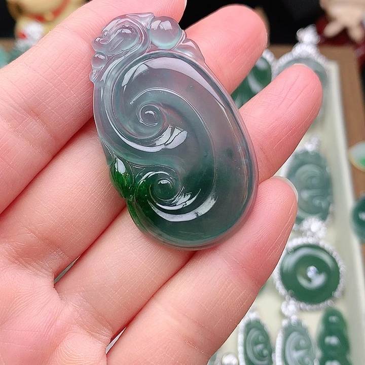 颈饰未镶嵌翡翠a****6吊坠