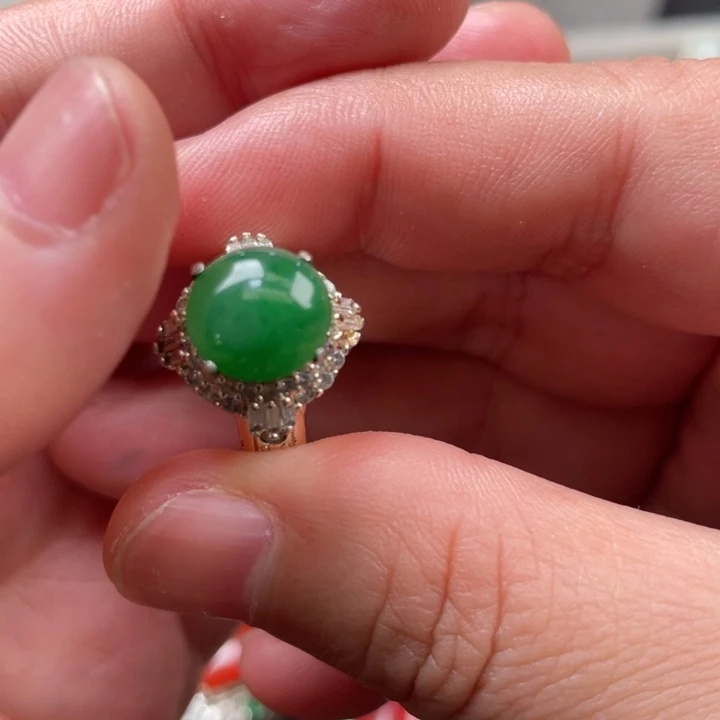 翡翠未镶嵌戒指缅甸天然翡翠