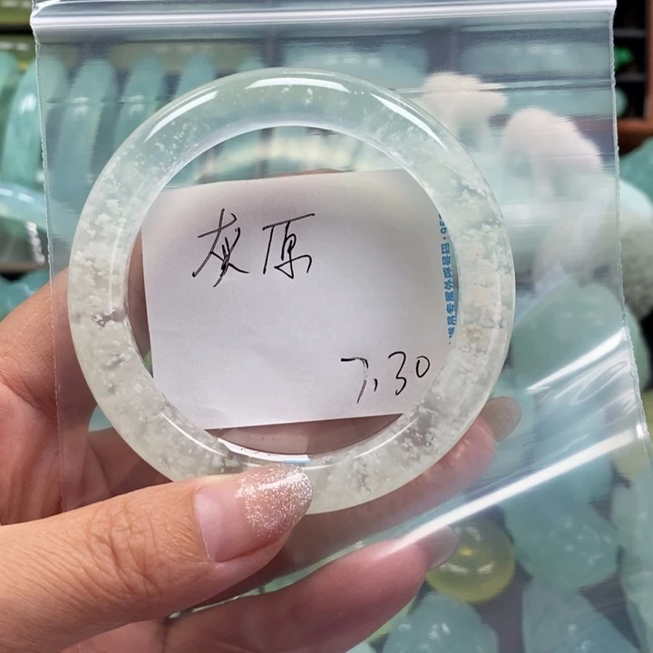 蛇纹石玉未镶嵌手镯灰***w