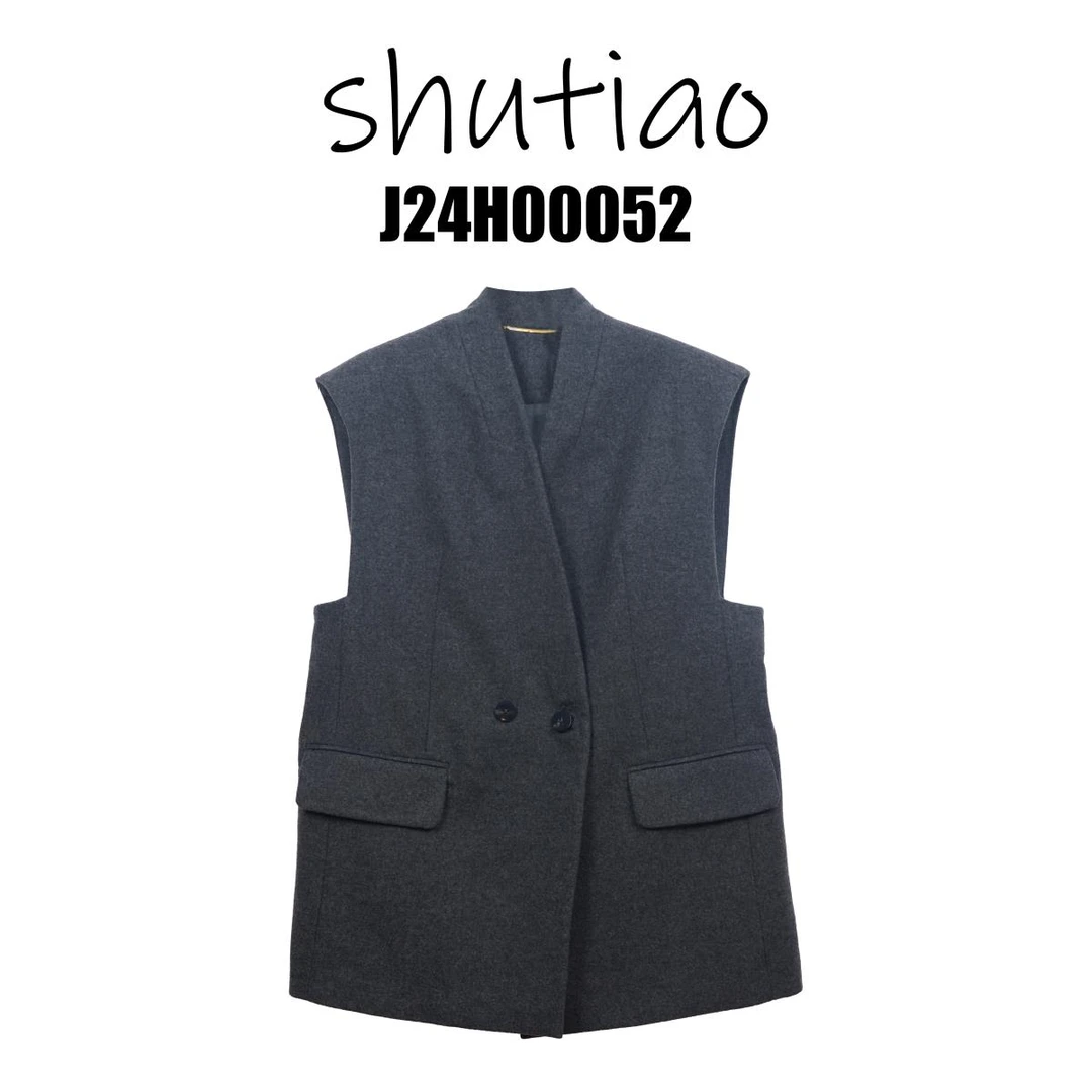 【SHUTIAO】2024秋季：新款小众设计款马甲J24H00052