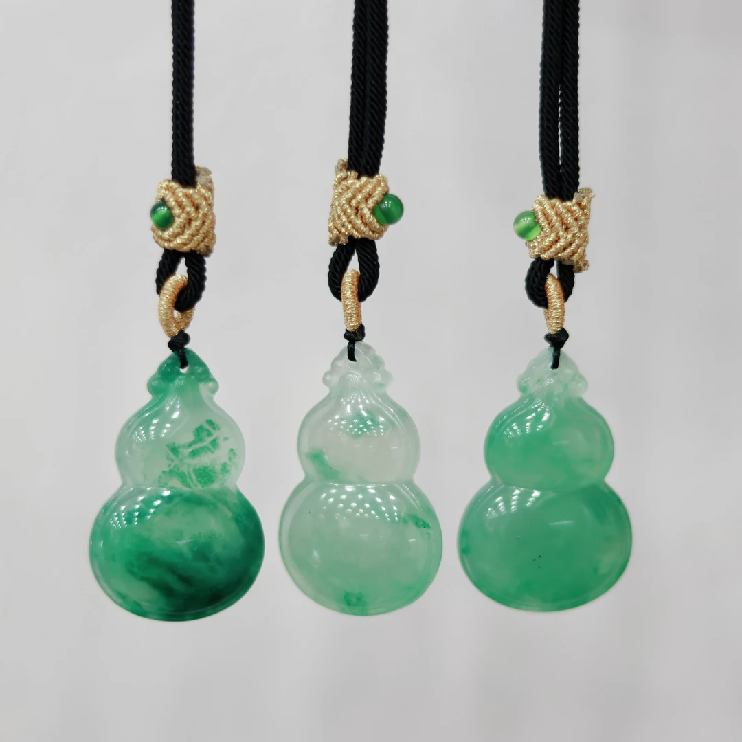 素葫芦|天然非洲翠双面素葫芦吊坠|多样性发货 发其一|