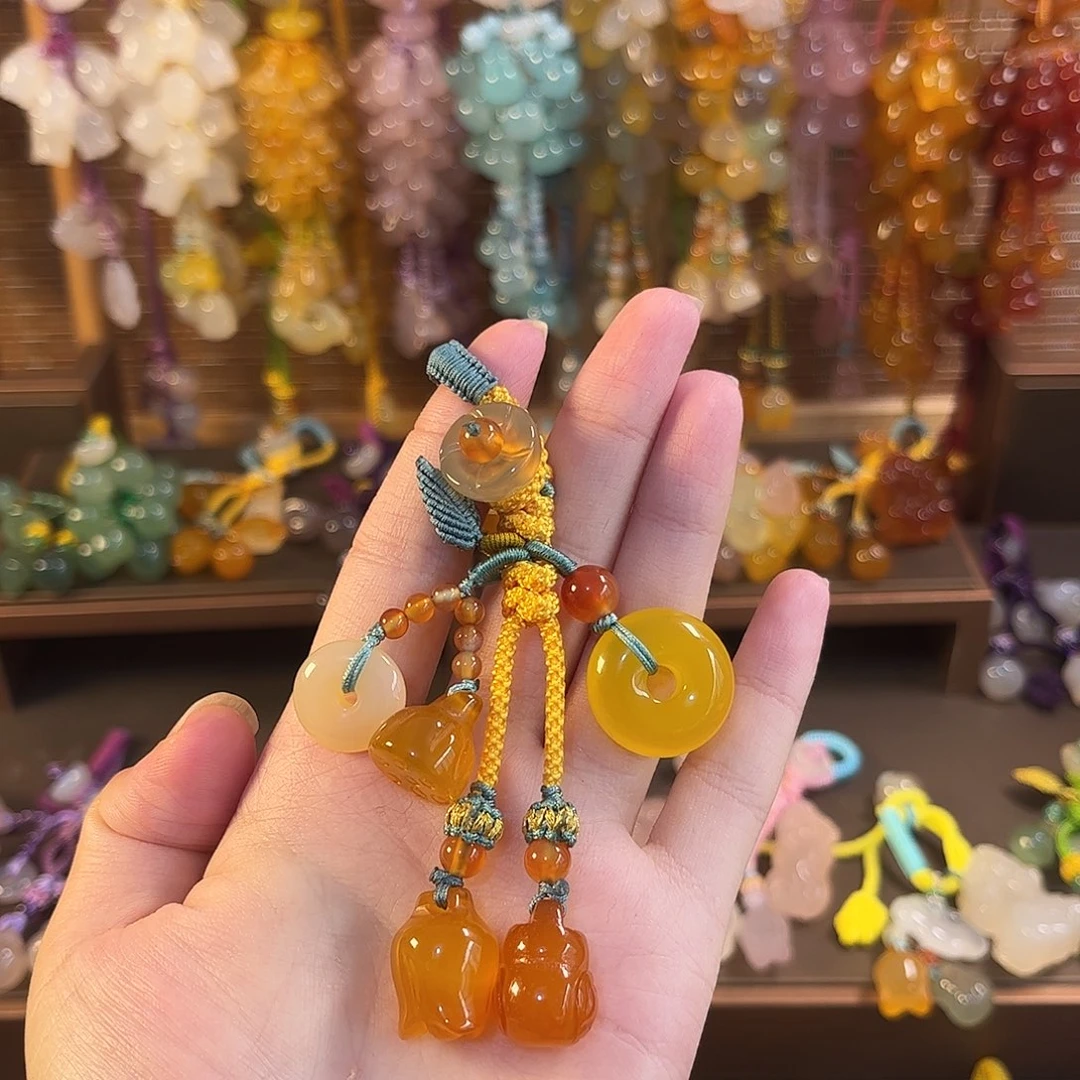 玛瑙/玉髓未镶嵌车挂