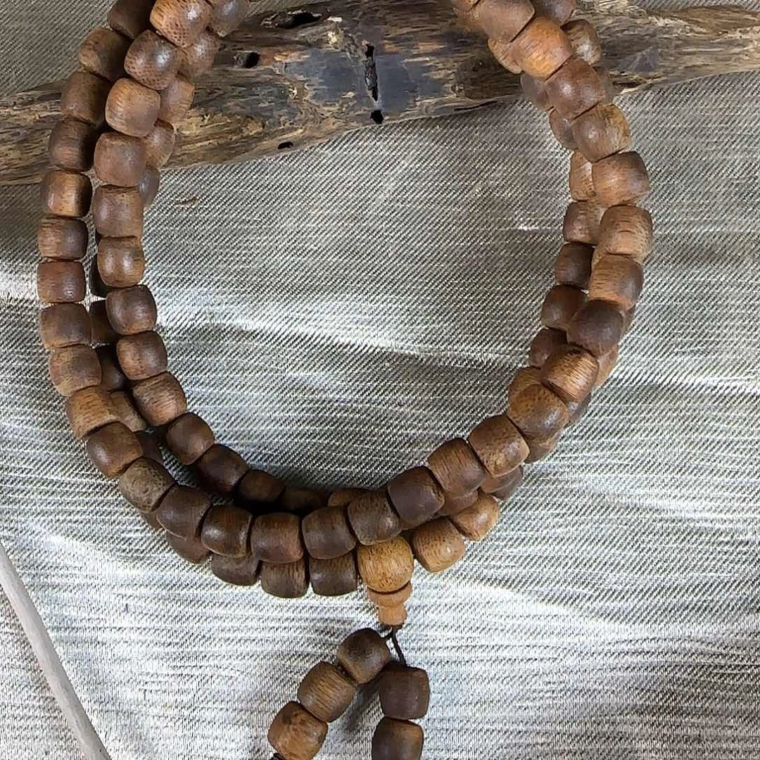 沉香碎屑沉香勾丝➕陆河母树09鼓珠多圈收藏级63克