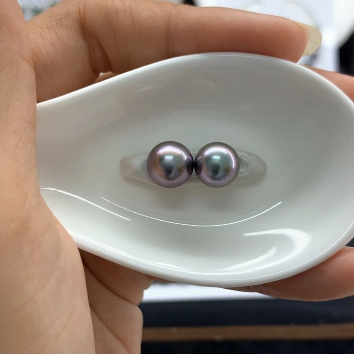 海水珍珠裸珠香芋紫