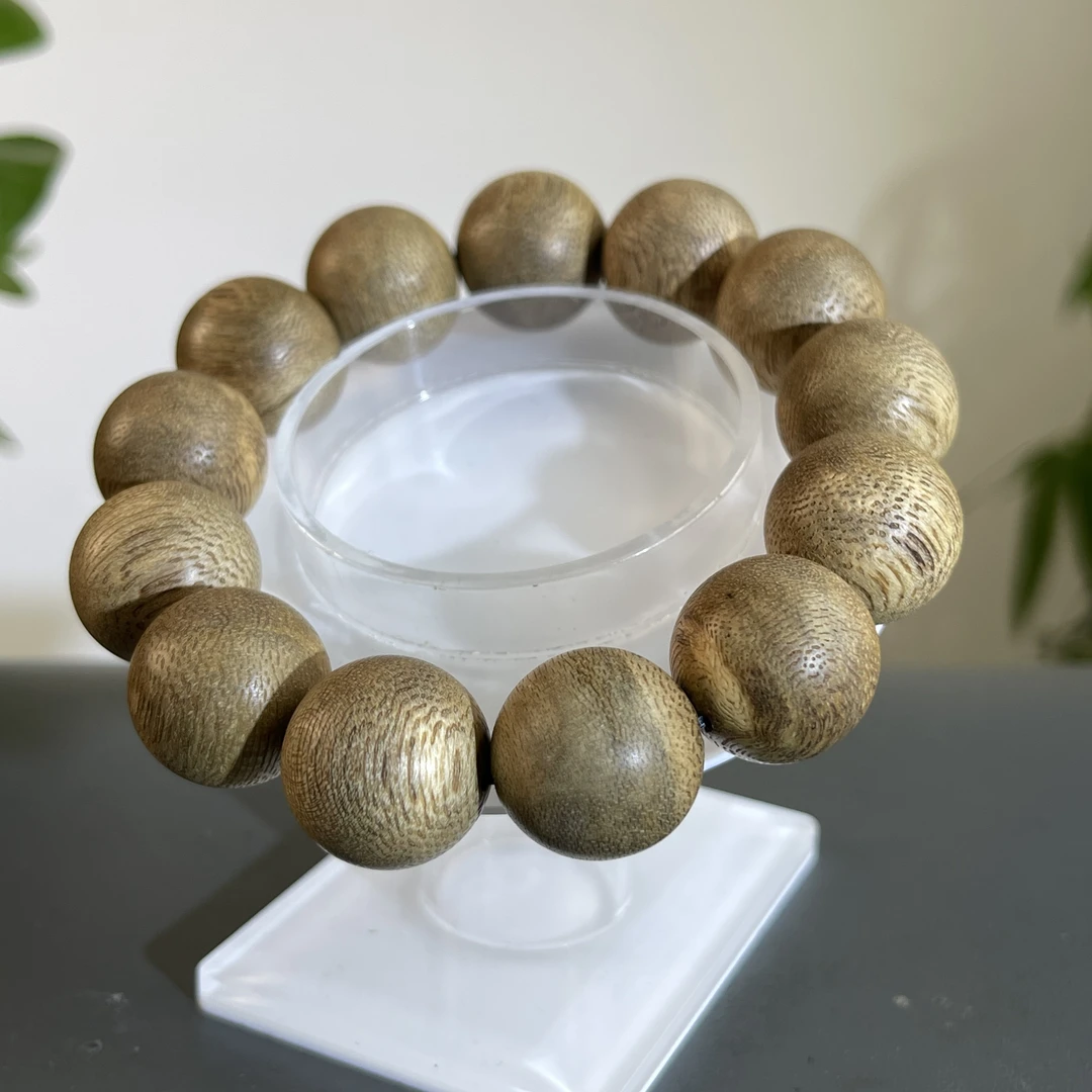 JZY13-128 印尼雨淋土沉手串 约：13颗*18mm