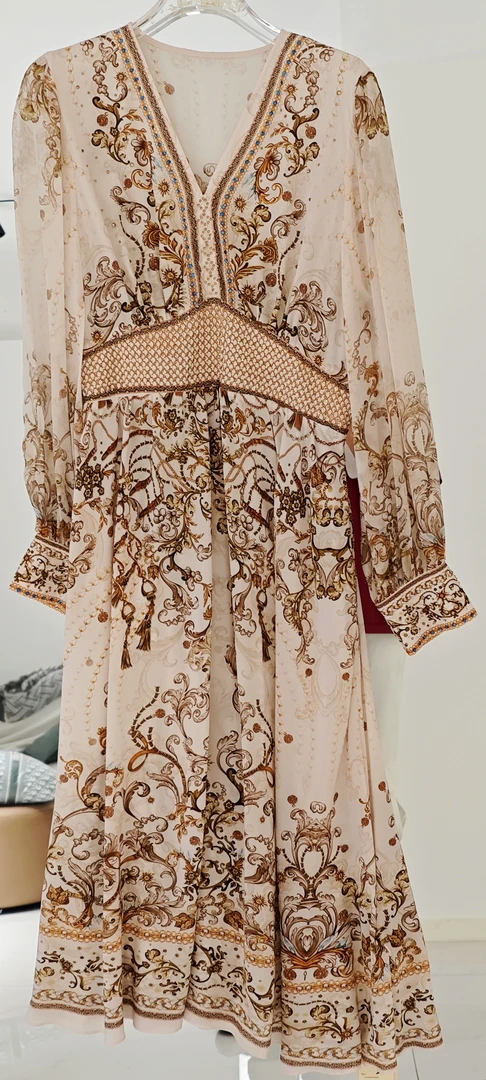 【高定-嘉姐真丝】重磅100桑蚕丝连衣裙T3-01