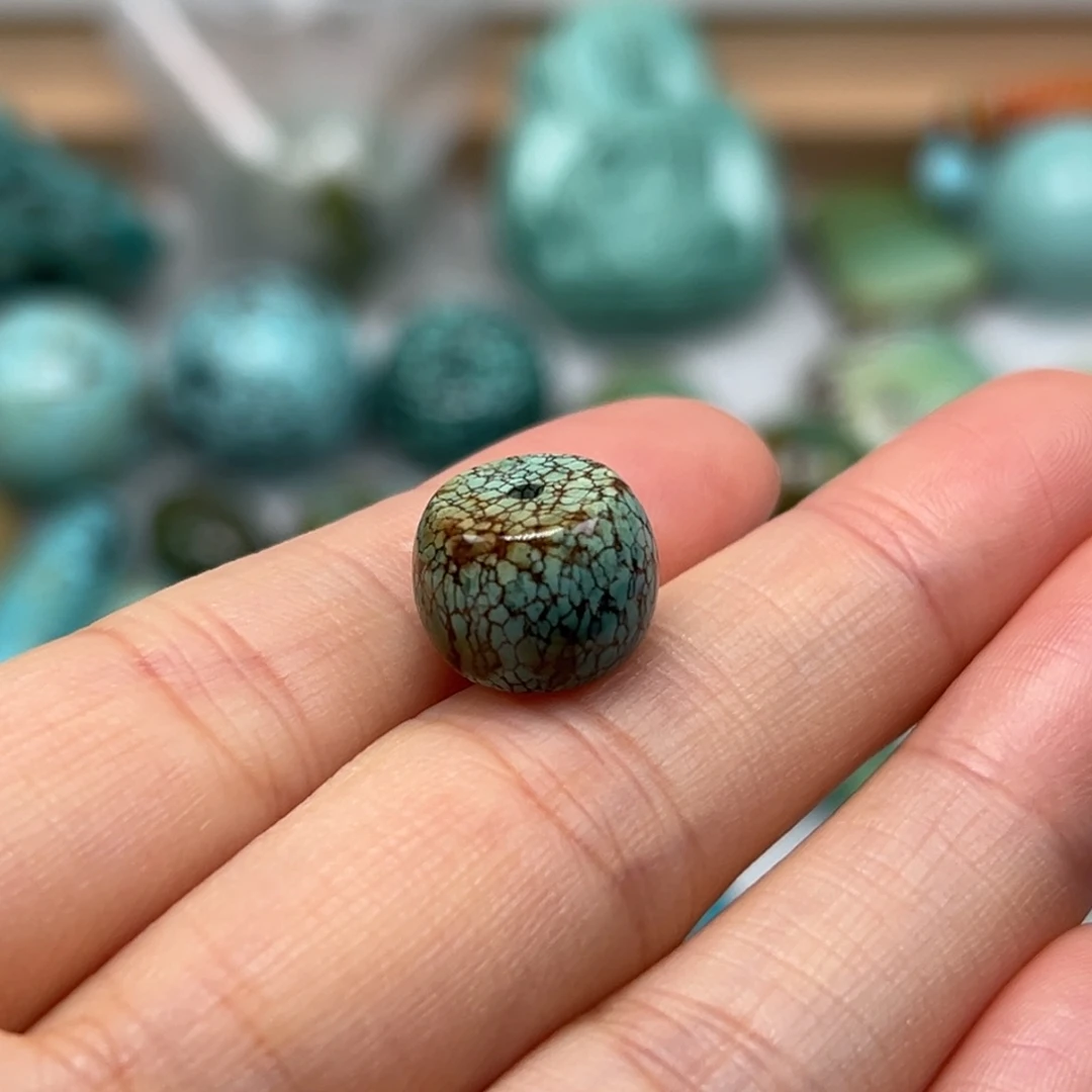 素***舟未镶嵌绿松石珠宝奇石