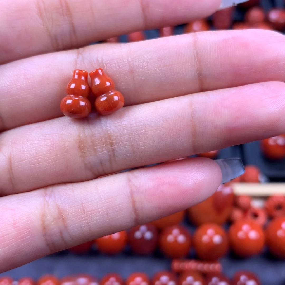 未镶嵌葫芦弟子珠6mm➕南红玛瑙