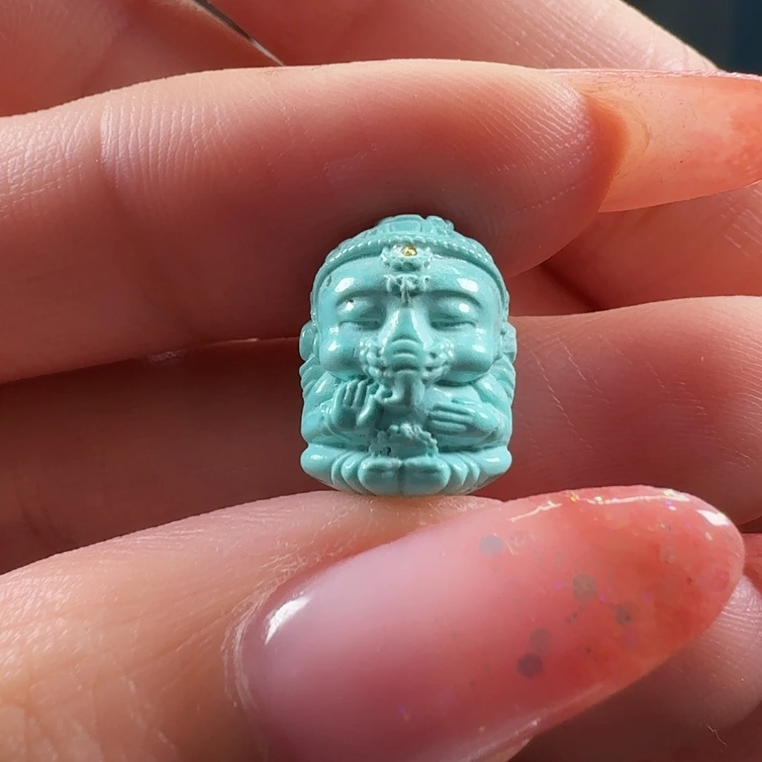 绿松石未镶嵌吊坠(不含链)福利款象神