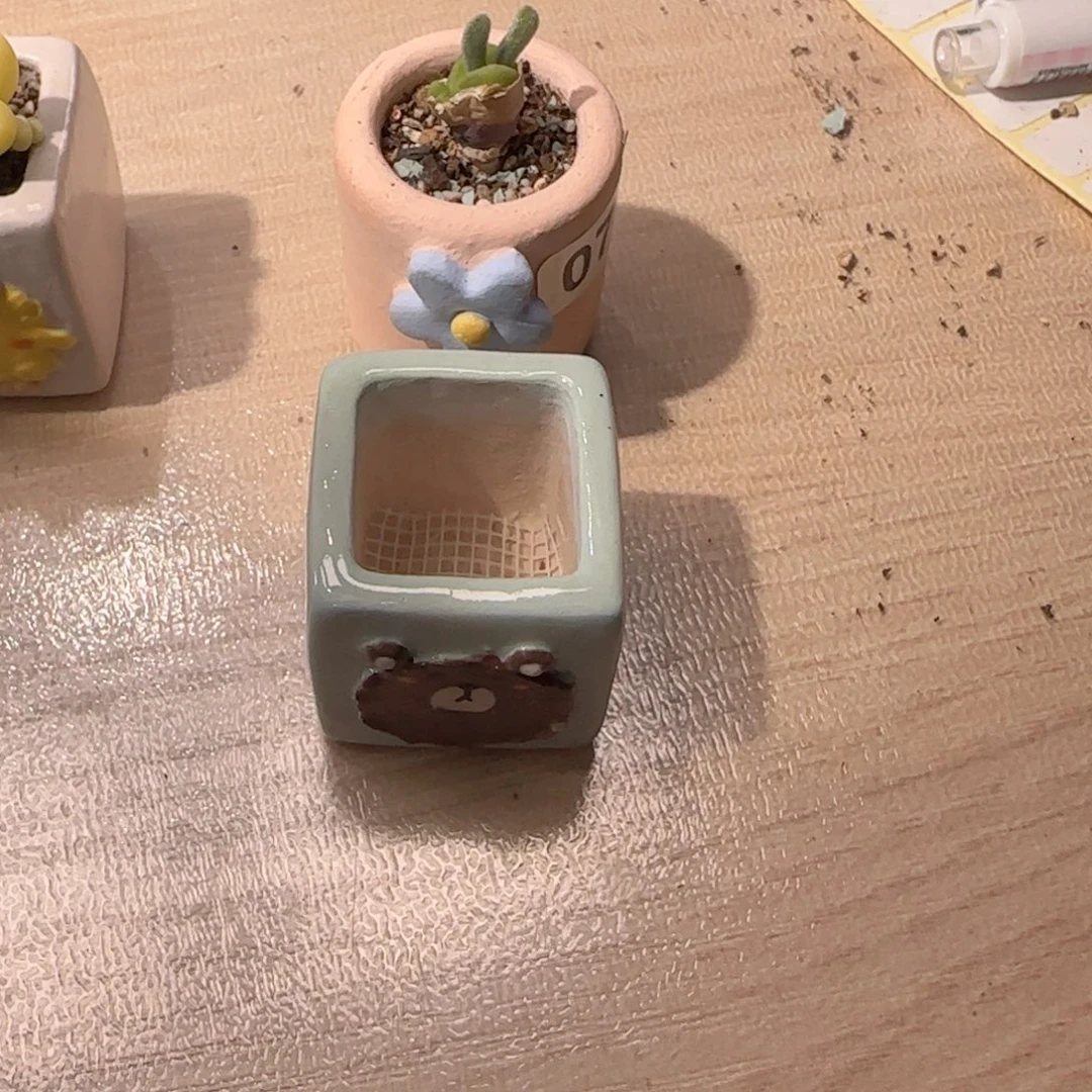 让***.T小兔种小熊盆口1.8cm