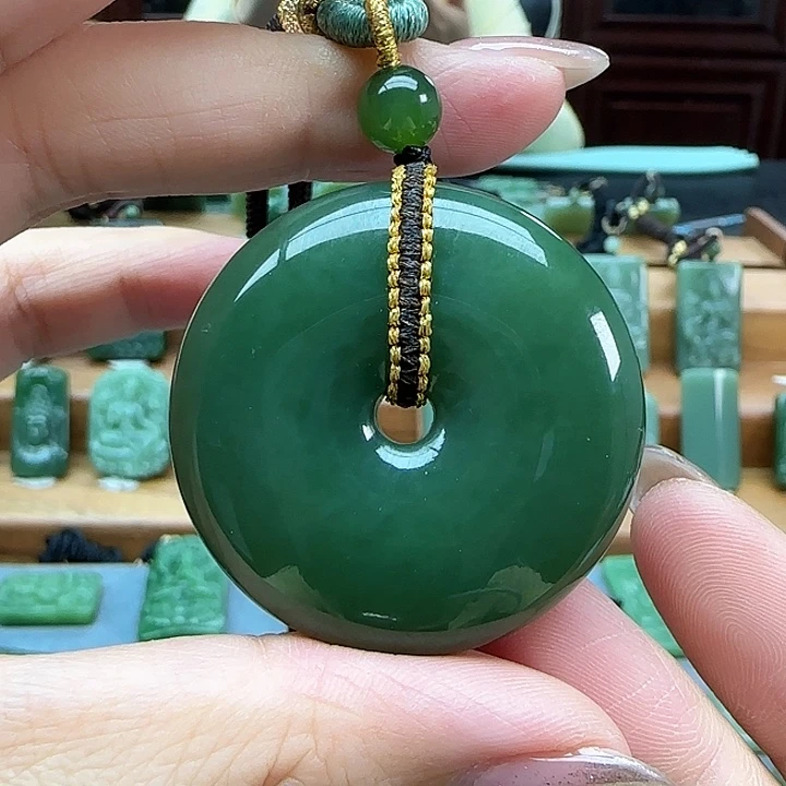 和田玉（碧玉）未镶嵌吊坠(不含链)