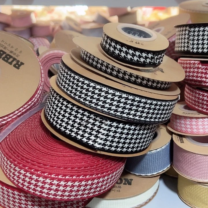 千鸟织带黑色4的，2.5的1.5的各5码，1的25码