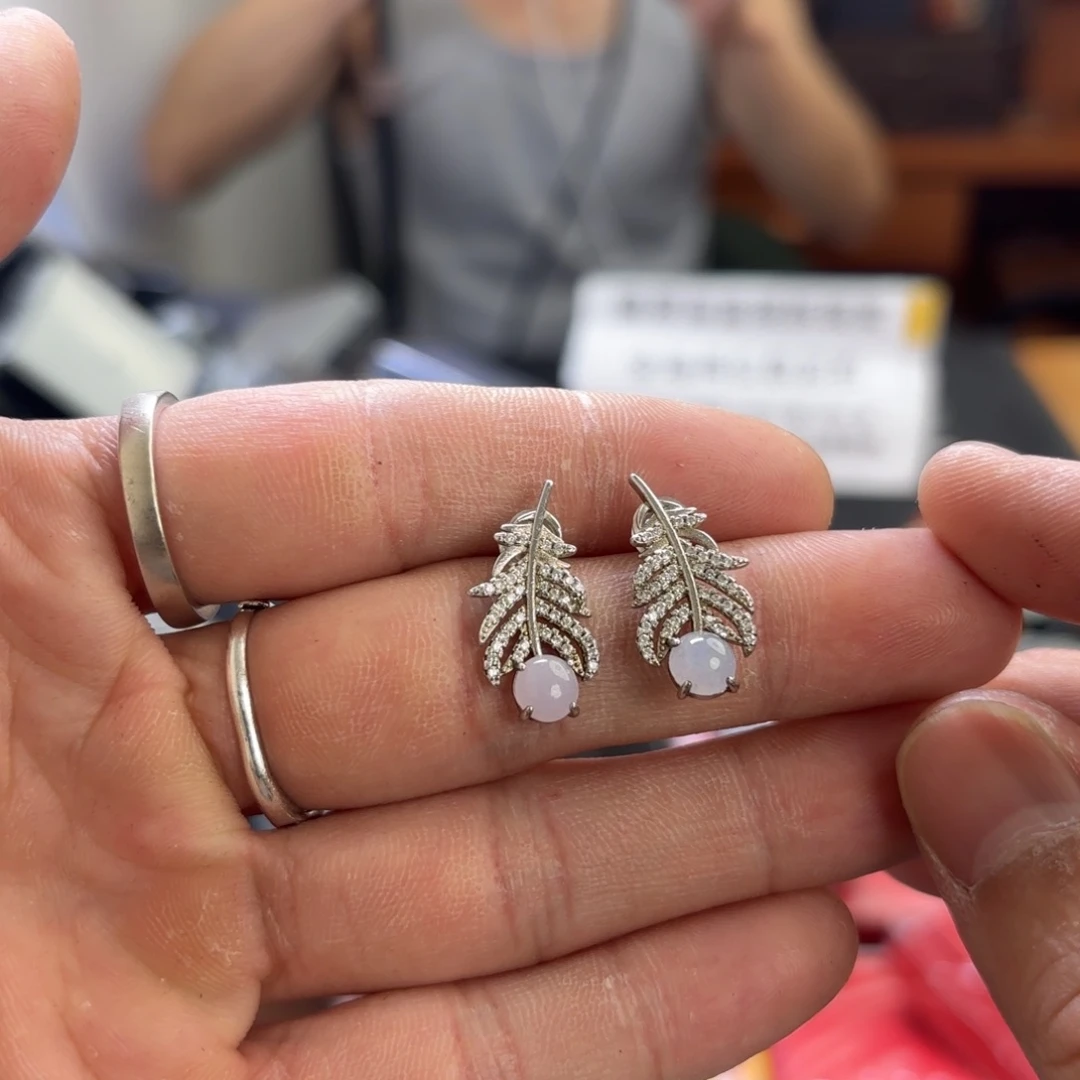 翡翠银S925镀金镶嵌颈饰