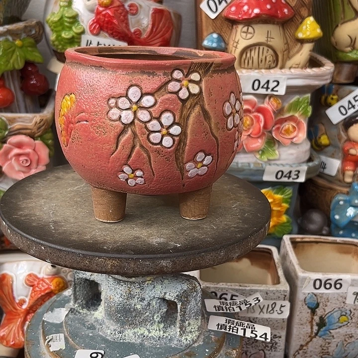 粗陶材质多肉花盆