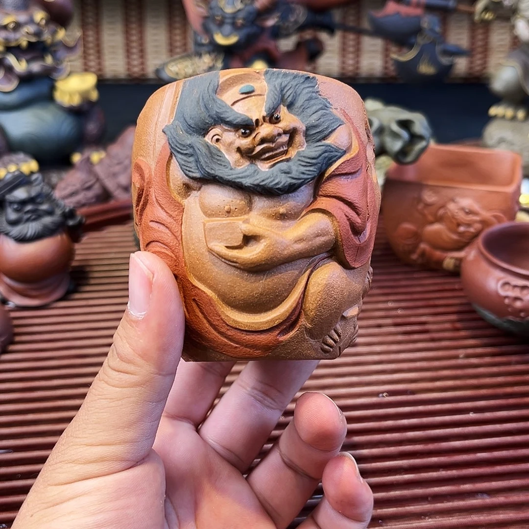 *****茶杯紫砂高端紫砂雕塑微瑕