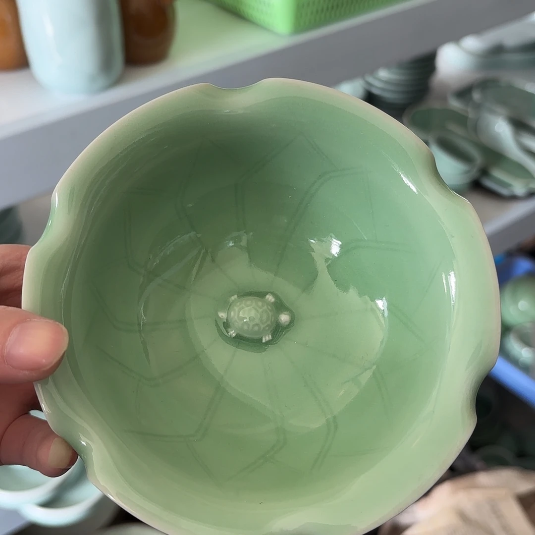 龙泉云间青瓷小米茶器