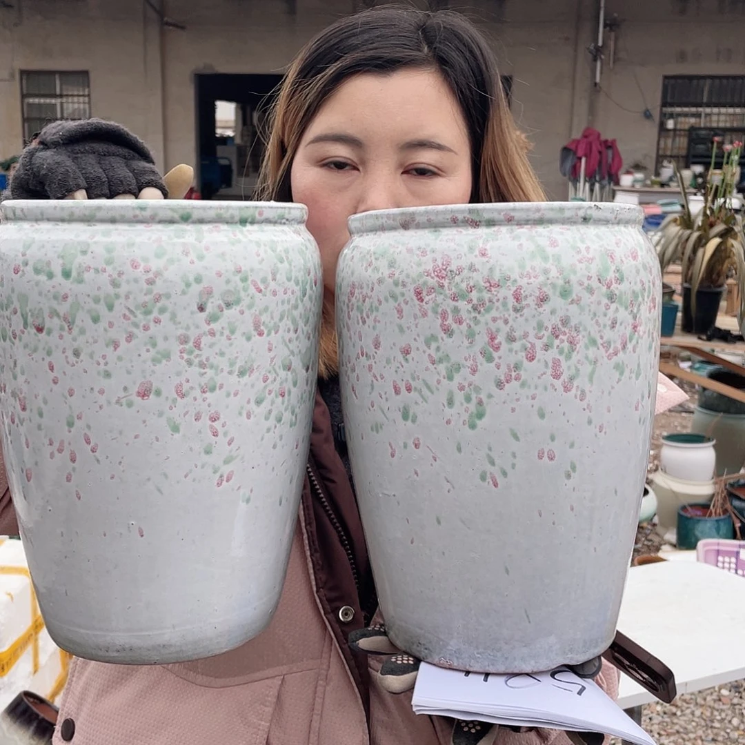 红陶王嫂花盆0214-584