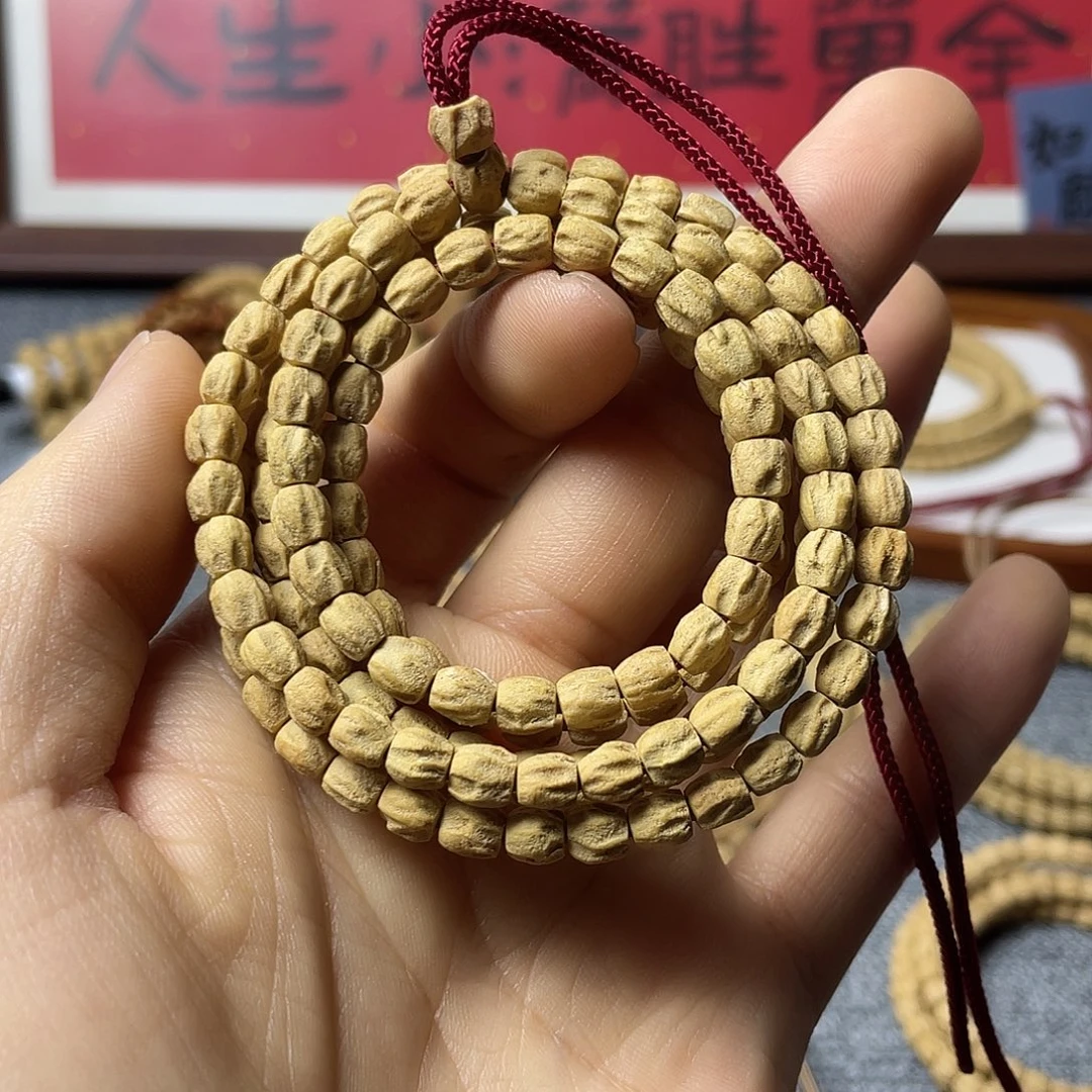 吊坠柏香籽/百香籽1比1多棱顺粉皮5.6mm