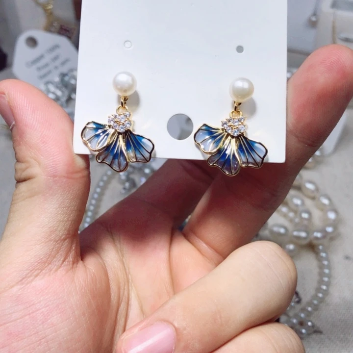 未镶嵌淡水珍珠耳饰