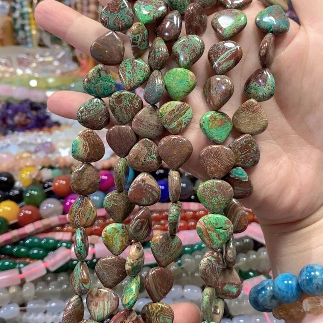 玛瑙/玉髓合金珠宝半成品天然凤凰松一条卡15mm