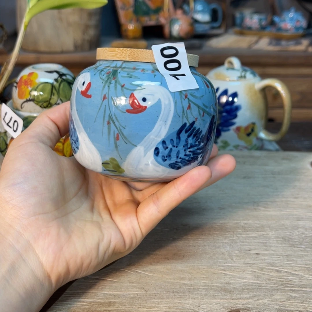 *****壶素浅陶瓷手工手绘