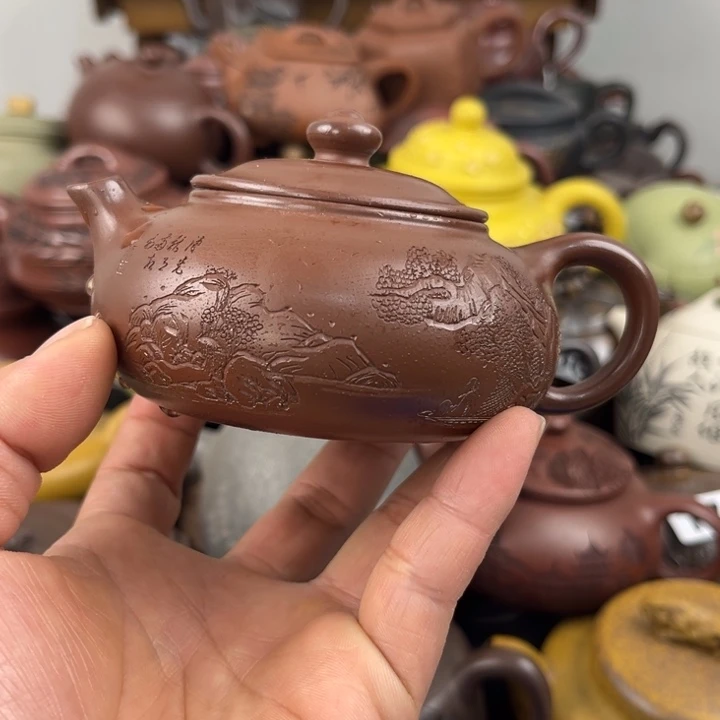 紫砂茶壶微瑕晃盖