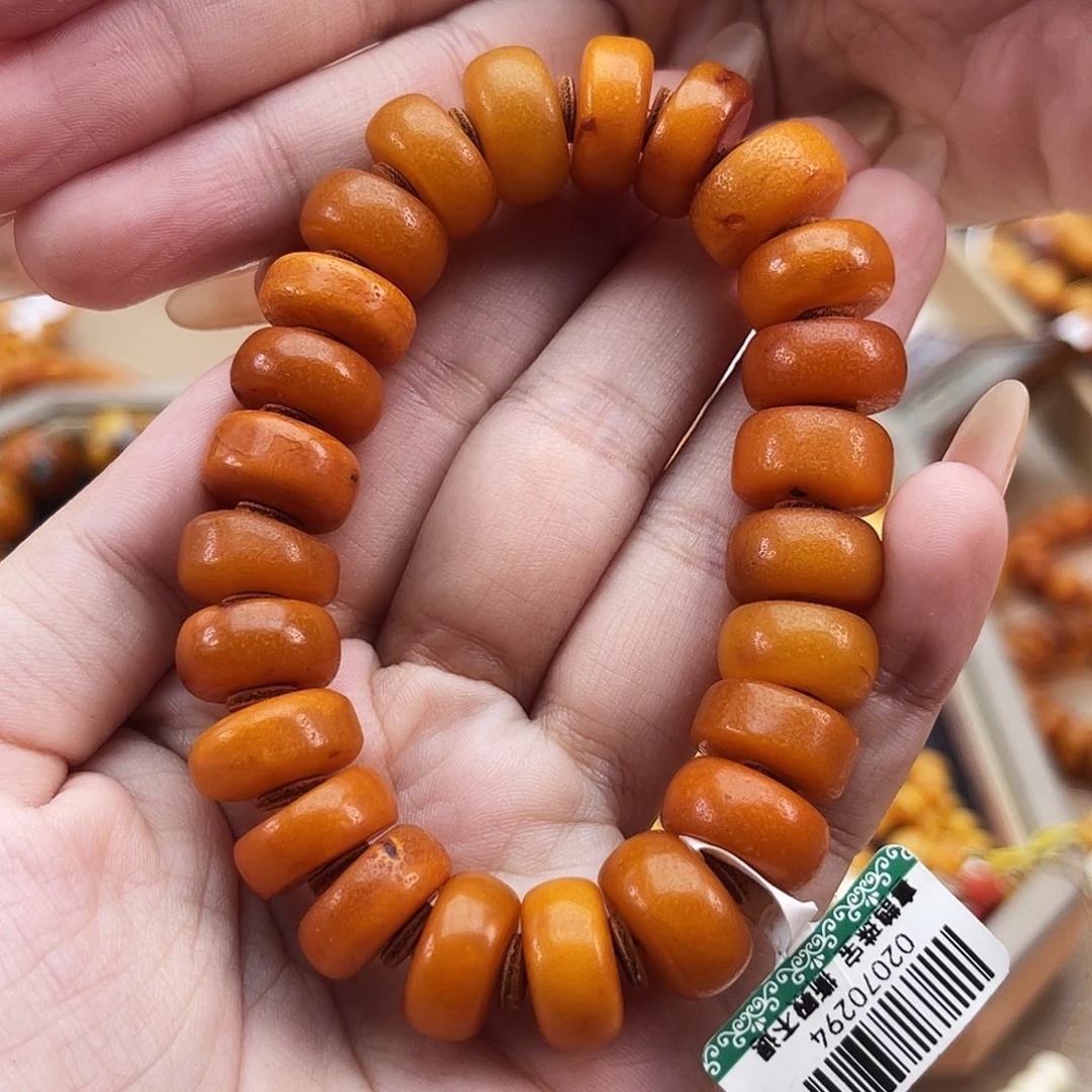 未镶嵌琥珀手链微瑕14m