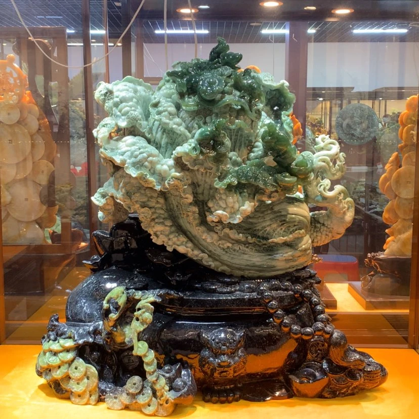 【闪购商品】未镶嵌蛇纹石玉摆件覆膜