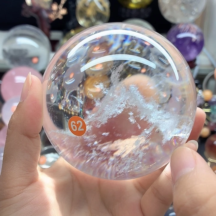 三***城未镶嵌水晶珠宝半成品白水晶93雪山