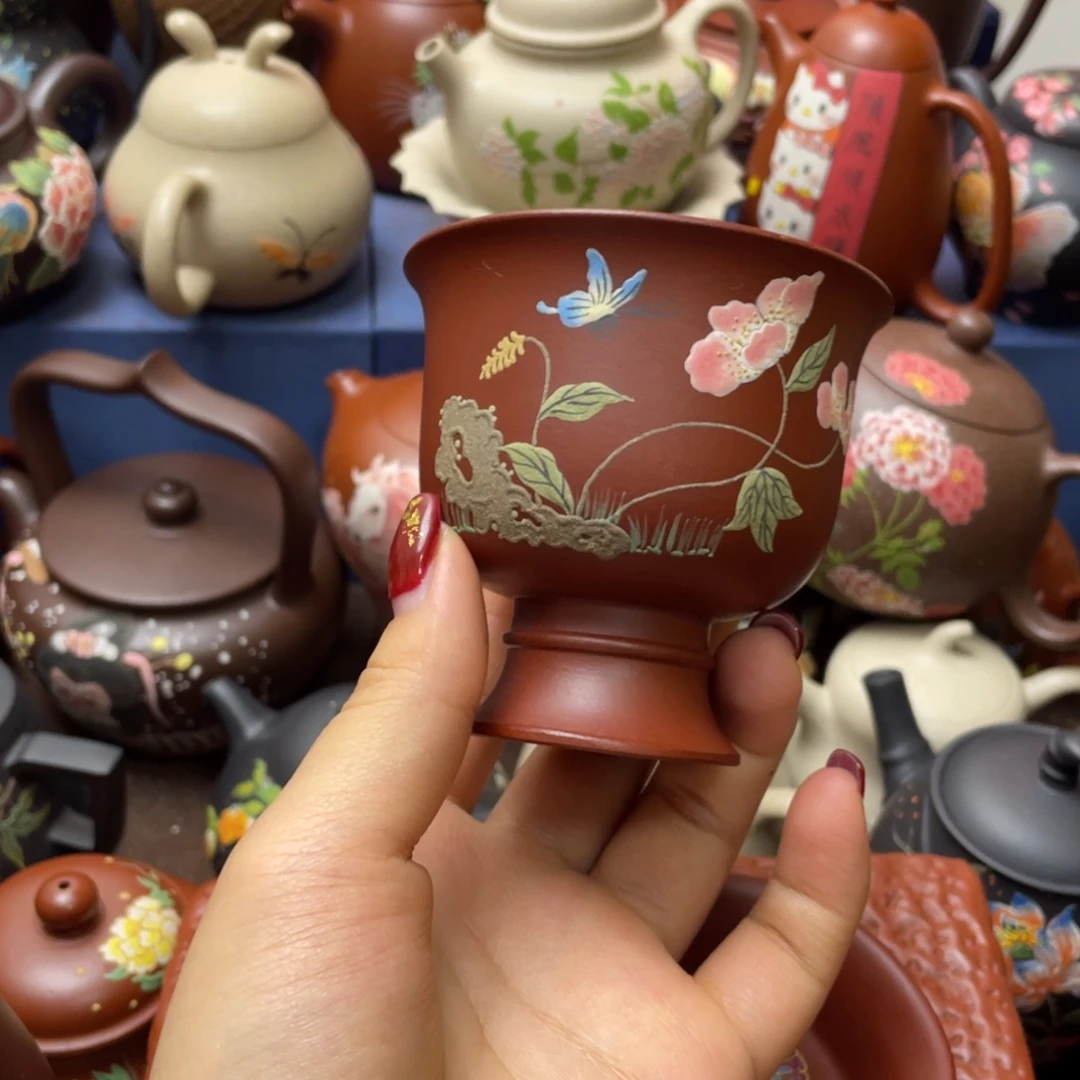 紫砂茶杯紫砂主人杯120cc