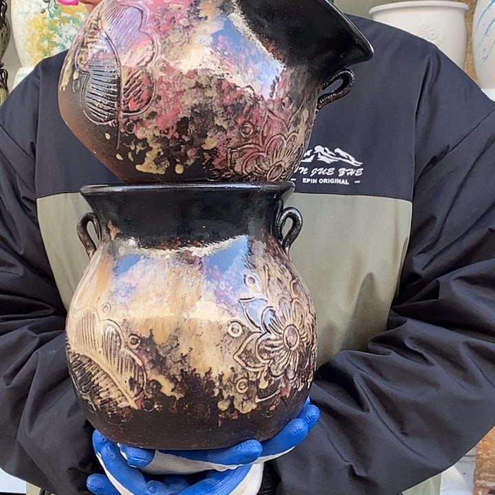 紫砂花盆口18高20福利