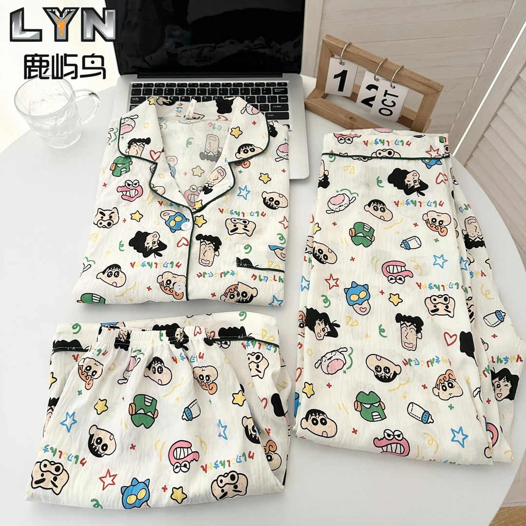 鹿屿鸟新款2025夏季爆款格子情侣睡衣高级感ins多巴胺短袖家居服