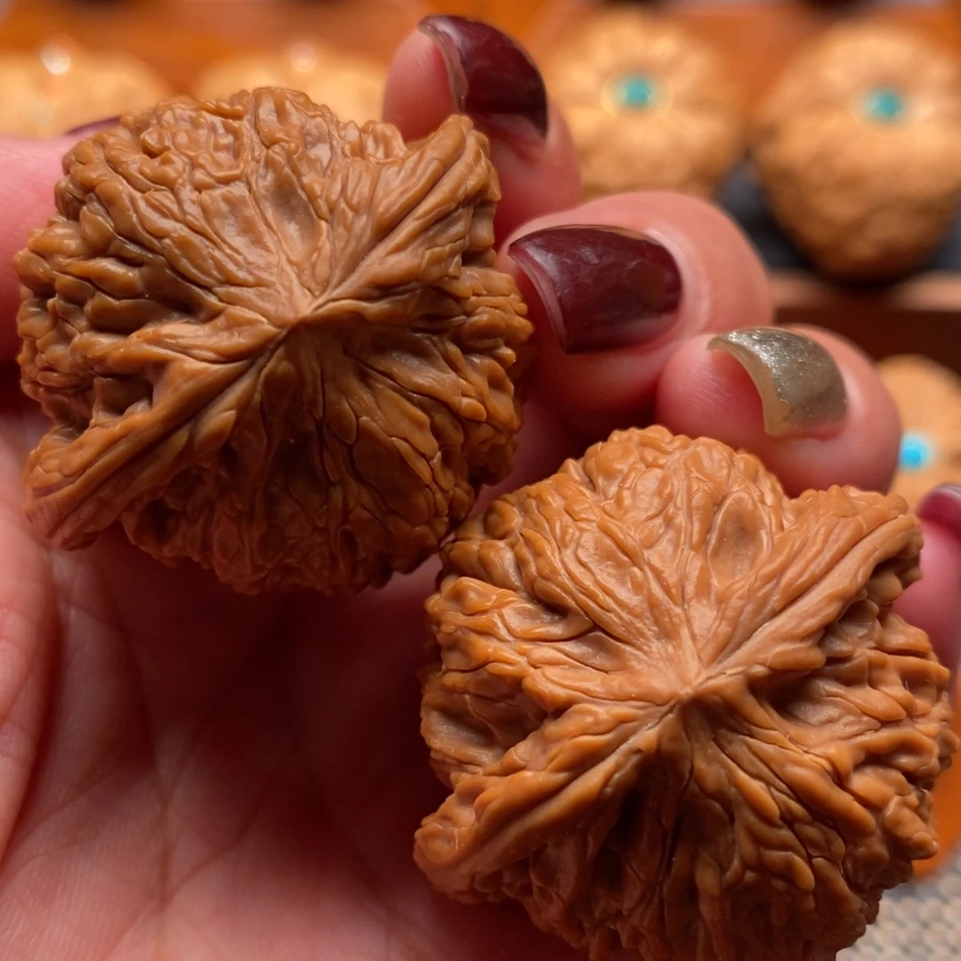 文玩核桃把件39尺寸全品磨盘狮子头